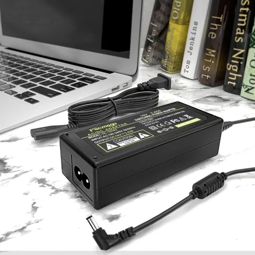 Vista 6 de Facmogu DC 19V 3.42A Fuente de alimentación, transformadores 100-240V AC a DC 19Volt de 65 vatios, adaptador de corriente convertidor con enchufe DC