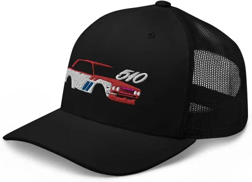 Vista 4 de Datsun 510 - Gorra de camionero con diseño personalizado JDM, Transparente