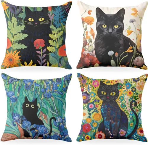 Vista 10 de 2 piezas de fundas de almohada de 18 x 18 pulgadas, fundas de almohada de estilo coqueto, fundas de almohada decorativas con arco rosa, fundas