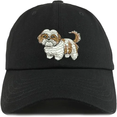 Vista 11 de Trendy Apparel Shop Shih Tzu Dog - Gorra bordada de algodón suave de perfil bajo para papá