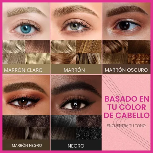 Vista 7 de iMethod Microblading - Lápiz de cejas mágico, 2 en 1, lápices de cejas de doble punta para mujeres con 4 puntas de tenedor y punta de pincel precisa