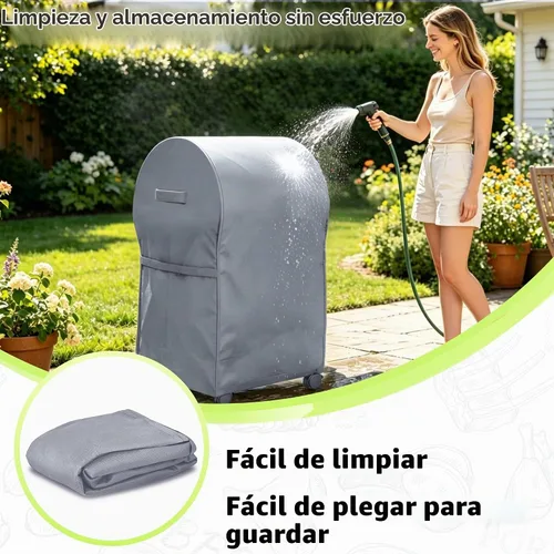 Vista 8 de NEXCOVER Funda para Parrilla de Barbacoa de Servicio Pesado - 30 Pulgadas, Impermeable, Resistente a la Decoloración, Resistente a Rasgaduras