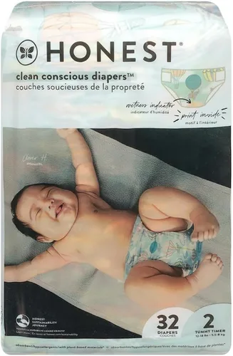 Vista 25 de The Honest Company Clean Conscious - Pañales para pieles delicadas, hasta un 100% a prueba de fugas, hipoalergénicos, sin fragancia, género neutro