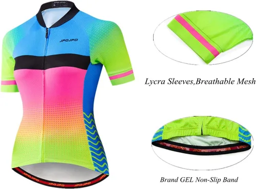 Vista 3 de Mujeres Ciclismo Jersey Conjunto Verano Ciclismo Ropa MTB Jersey Set Secado Rápido Transpirable Verano Bicicletas Uniformes 1