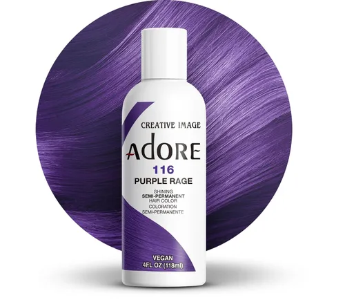 Vista 16 de Adore Tinte semipermanente morado para el cabello, vegano y libre de crueldad, 4 onzas líquidas, 197 Peri Winkle (paquete de 2)