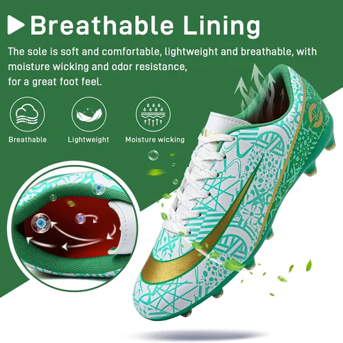 Vista 3 de Tacos de fútbol para hombre y mujer, zapatos de fútbol para interiores y exteriores AGTF
