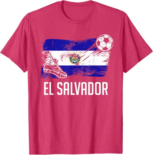 Vista 20 de Camiseta salvadoreña con bandera de fútbol salvadoreño