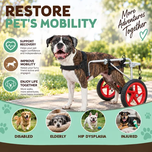 Vista 4 de Silla de ruedas para perro Best Friend Mobility tamaño extra pequeño