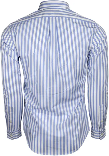 Vista 2 de Polo Ralph Lauren Camisa Oxford Performance con botones de ajuste clásico para hombre Rayas azulesblancas Navy Pony M