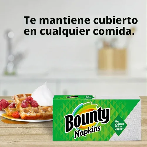 Vista 9 de Servilletas de papel Bounty Quilted, Blanco