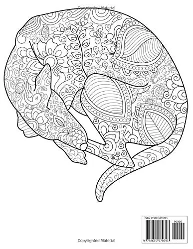 Vista 2 de Cão Mandalas Livro de colorir para adultos e adolescentes Mandalas Anti-stress, relaxamento, relaxamento Grande formato, 21,6x28 cm