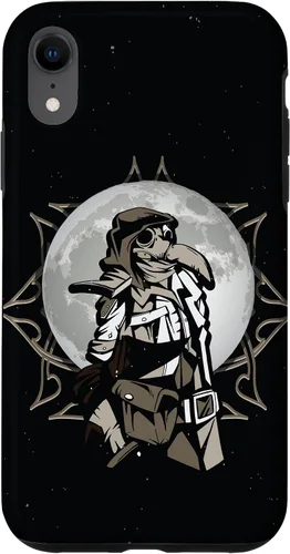 Vista 8 de iPhone 15 Médico de la peste con máscara de médico de la peste y funda de tarjeta del tarot