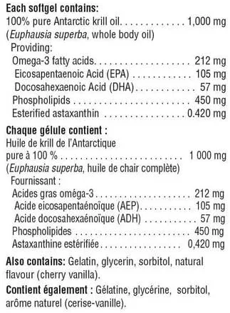 Vista 2 de Jamieson Omega Complete™ Pure Krill 1,000 mg, 30 cápsulas blandas