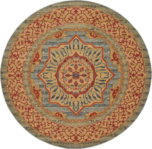 Vista 20 de Unique Loom Palace Collection - Alfombra Saray (2 pies x 3 pies 1 pulgada, rectangular, crema/marrón claro)