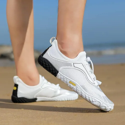 Vista 7 de YING LAN Zapatos de natación de playa de secado rápido para hombre y mujer, zapatos de agua descalzos, para piscina, surf, buceo, deportes acuáticos