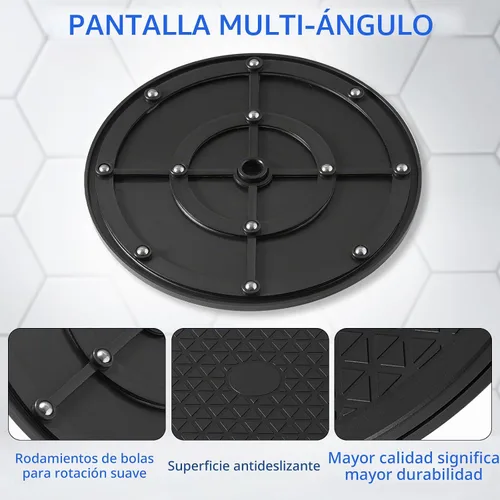 Vista 2 de 2 Piezas (8 Pulgadas) Soporte Giratorio Resistente - Lazy Susan con Rodamientos de Bolas de Acero para Base de Modelo/Plantas Giratorias/Soporte
