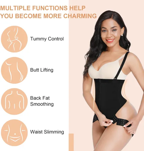 Vista 4 de FeelinGirl Faja moldeadora para mujer, firme, triple control de abdomen, pantalones cortos Faja levanta glúteos, moldeador de cuerpo invisible