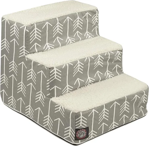Vista 10 de Majestic Pet - Escaleras portátiles para mascotas suave escalón de espuma de sherpa escalones para perros y gatos rampa para cachorros