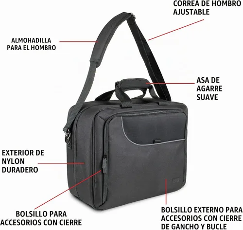 Vista 4 de Gear Bolsa para trasladar video proyector. Para ViewSonic PJD5155/PJD5134, Epson VS240, VS230, EX21, EX31, EX71 y otros. El interior tiene