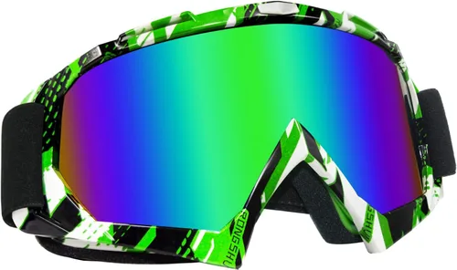 Vista 23 de Gafas de motocross - Gafas para motocicleta de tierra para hombres, mujeres y jóvenes - MX para todoterreno, conducción en pistas y carreras