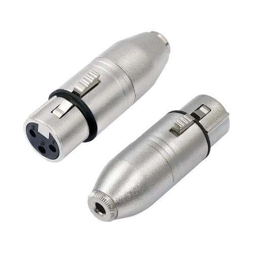 Vista 10 de Paquete de 2 adaptadores TRS a XLR de 1/4, adaptador equilibrado de 1/4 de pulgada macho a XLR macho para mezclador, micrófono