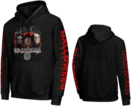Vista 3 de SMOOYFAN The Boys of Fall - Sudadera con capucha unisex de películas de terror de Halloween con bolsillo