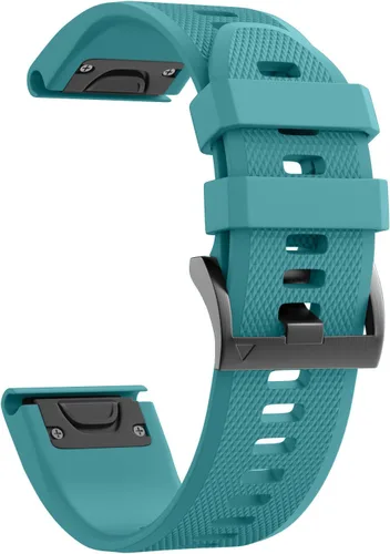 Vista 21 de NotoCity - Correa compatible para reloj Fenix 5X, de 26 mm de ancho, correa de silicona suave para Fenix 8 Pizarra