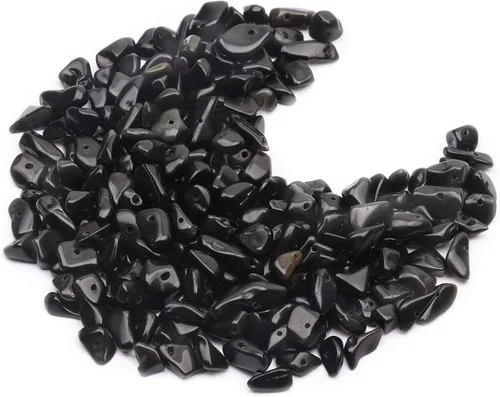 Vista 20 de 500 cuentas de piedra natural con virutas naturales, citrino de 0.317 a 0.315 pulgadas, piedras preciosas irregulares de cristal curativo, cuentas