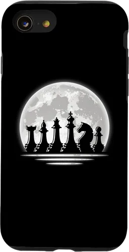 Vista 18 de Chess Design - Chess Figures Full Moon - Chess Case for iPhone 17