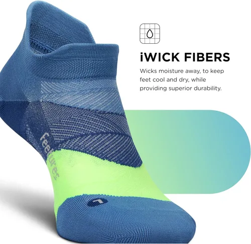 Vista 5 de Feetures Calcetines tobilleros acolchados Elite Ultra Light - Calcetines deportivos con compresión dirigida