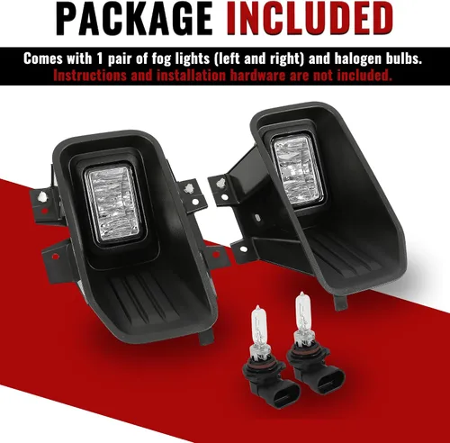 Vista 7 de HECASA Par de luces antiniebla compatibles con Ford F150 F-150 2018-2020 Reemplazo para FO2593246 FO2592246 FO2592246 Lámparas antiniebla