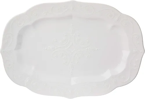 Vista 11 de Lenox French Perle Bandeja para Chips y Dip, Blanco