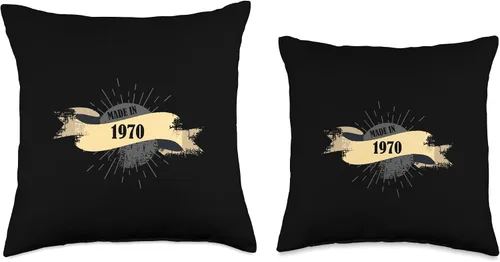 Vista 3 de Made in 1970 Birthday Gift 53 years Retro 53th birthday Throw Pillow