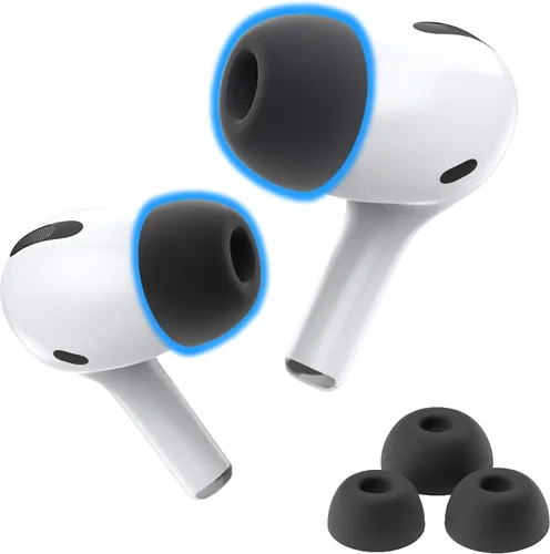 Vista 18 de Almohadillas de espuma viscoelástica Foam Masters para AirPods Pro 1ª y 2ª generación Cómodas Seguras Mejor cancelación de ruido Reemplazo