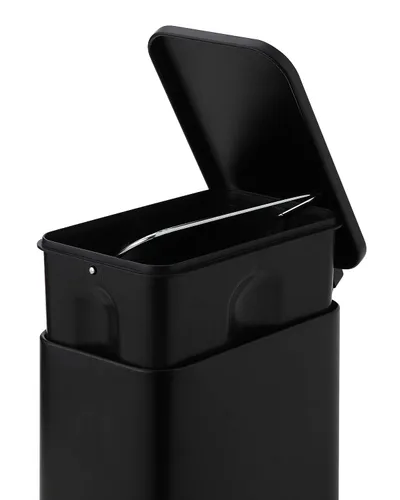 Vista 4 de SunnyPoint Cubo de basura pequeño de 5 litros (1.32 galones) con cubos interiores de plástico; baño rectangular, oficina, cocina y dormitorio, paso