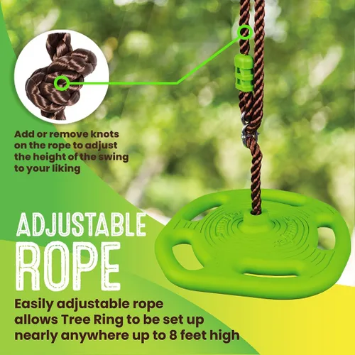 Vista 4 de Swurfer Columpio de árbol de discoteca – Juegos de columpios para patio trasero, columpio al aire libre, columpio al aire libre para niños, fácil