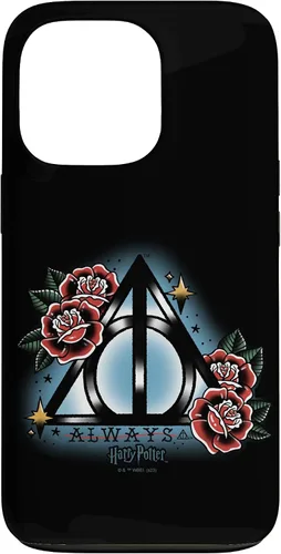 Vista 10 de iPhone 16 Harry Potter Always Deathly Hallows Symbol Floral Portrait Case