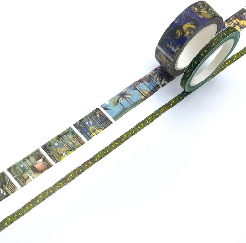 Vista 7 de Paper House Productions Where the Wild Things are - Juego de 2 rollos de cinta washi decorativa para álbumes de recortes y manualidades, personajes