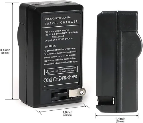 Vista 5 de Cargador de batería BP-727 para Canon BP-709, BP-718, BP-745, Vixia HF R300, M500, R30, M52, R32, R40, R42, R400, R700