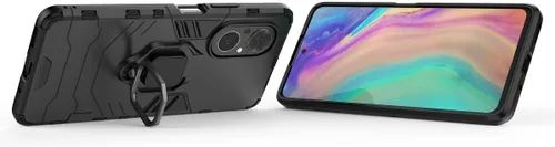 Vista 3 de Funda para Honor 50 SE, soporte magnético para coche para Huawei Nova 9 SE JLN-LX1 JLN-A00 Case Negro