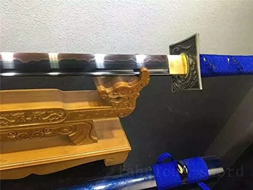 Vista 8 de Espada GLW 41' 1095 de arcilla de acero templado hecha a mano con espada japonesa samurai Katana