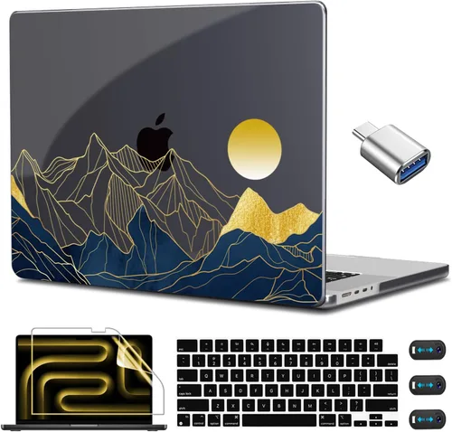 Vista 39 de CISSOOK Funda para MacBook Pro de 14 pulgadas 2025-2021 Release M5 A3434 M4 A3401 A3112 A3185 M3 A2918 A2992 M2 A2779 M1 A2442, carcasa rígida