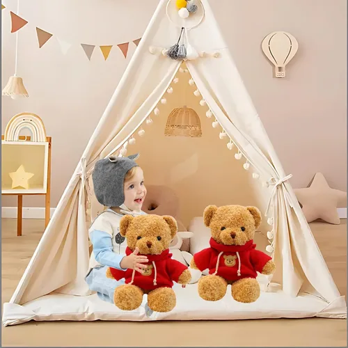 Vista 5 de Oso de peluche animales de peluche suaves y lindos juguetes de peluche de 11.8 pulgadas