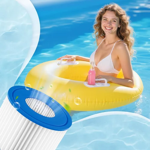 Vista 5 de Paquete de 12 cartuchos de filtro para bañera de hidromasaje tipo VI compatibles con Coleman SaluSpa 90353E, 58323E, 53323, bomba de piscina