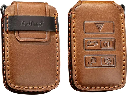 Vista 10 de SANRILY Funda inteligente para llave Land Rover sin llave, funda suave de protección completa, Negro