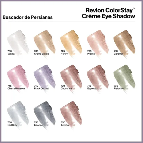 Vista 9 de Revlon Crema sombra de ojos, maquillaje de ojos ColorStay de 24 horas, fórmula en crema altamente pigmentada con acabados mate y brillantes Caramelo
