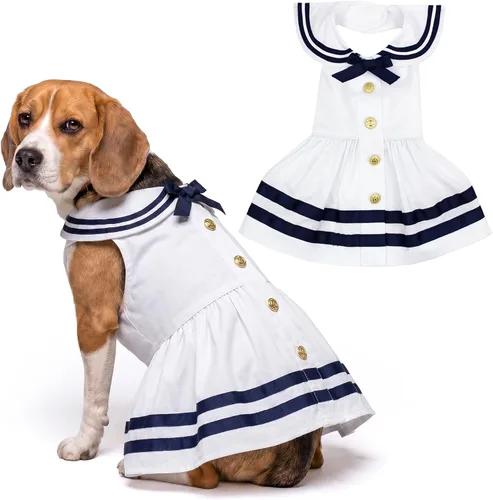 Vista 77 de Parisian Pet Chambray - Vestido para perro - Ligero sin mangas para perro, niña, talla XS Chambray en general