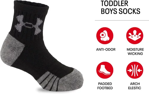 Vista 2 de Under Armour Paquete múltiple de calcetines para niños