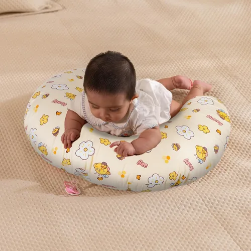 Vista 6 de x-vesolje Almohada de lactancia para bebés para lactancia, almohada ajustable para alimentación con biberón, almohada de apoyo de lactancia