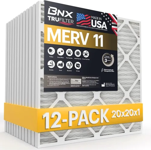Vista 33 de BNX TruFilter - Filtro de aire MERV 11 de 10 x 10 x 1 pulgadas (paquete de 4) – Fabricado en Estados Unidos – Defensa contra Alérgenos Filtros